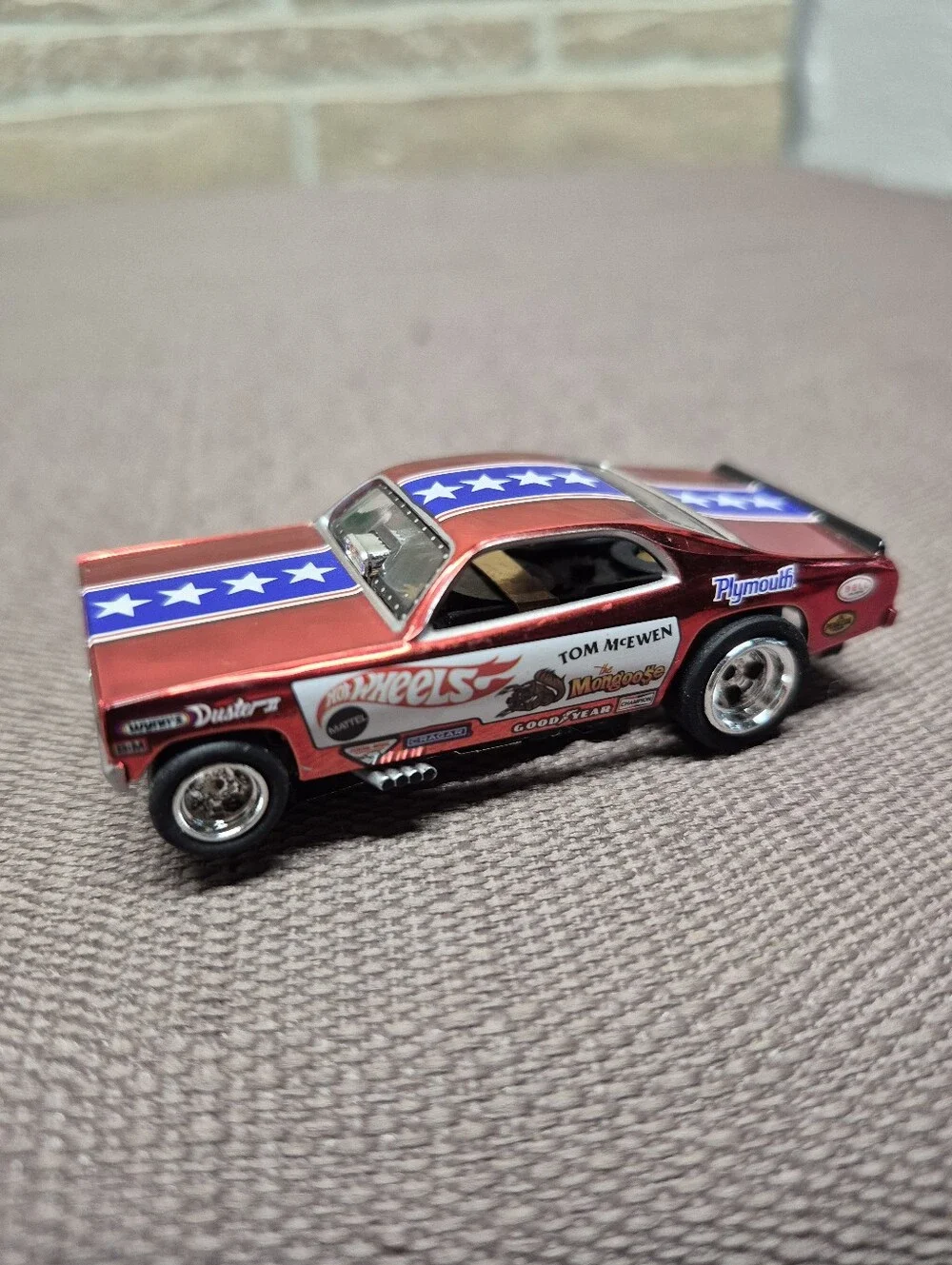 Red Plymouth Duster Slot Car
